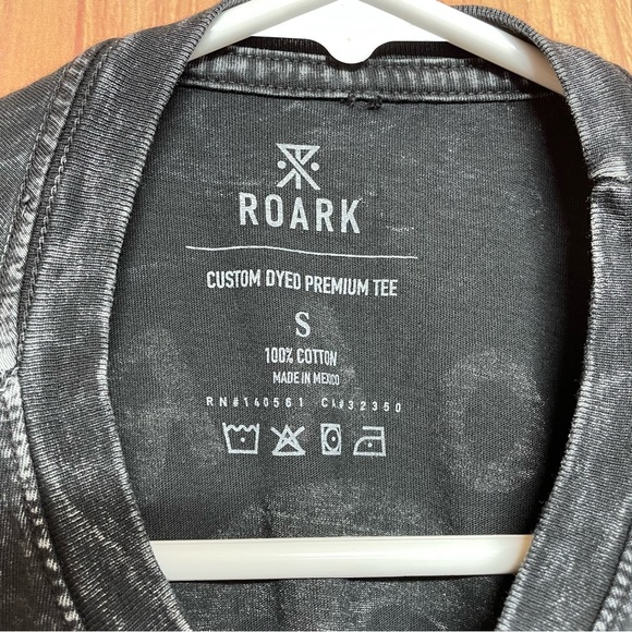 Roark Guide Works Shirt Skull Beach Custom Dyed Premium Tee Black Men Size Small - Picture 5 of 6